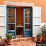 Home 23 에너지 관리 실천을 위한 체크리스트 - A cozy Spanish home interior during winter, showing well-sealed windows and doors with visible weath...