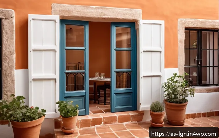 에너지 관리 실천을 위한 체크리스트 - A cozy Spanish home interior during winter, showing well-sealed windows and doors with visible weath...